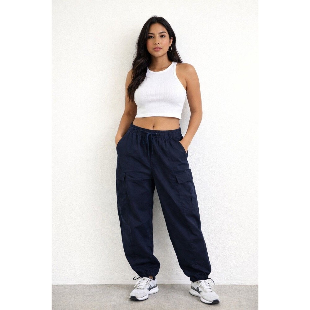 Anthropologie Sanctuary Standard Surplus Cargo Pants Women's Blue Size S